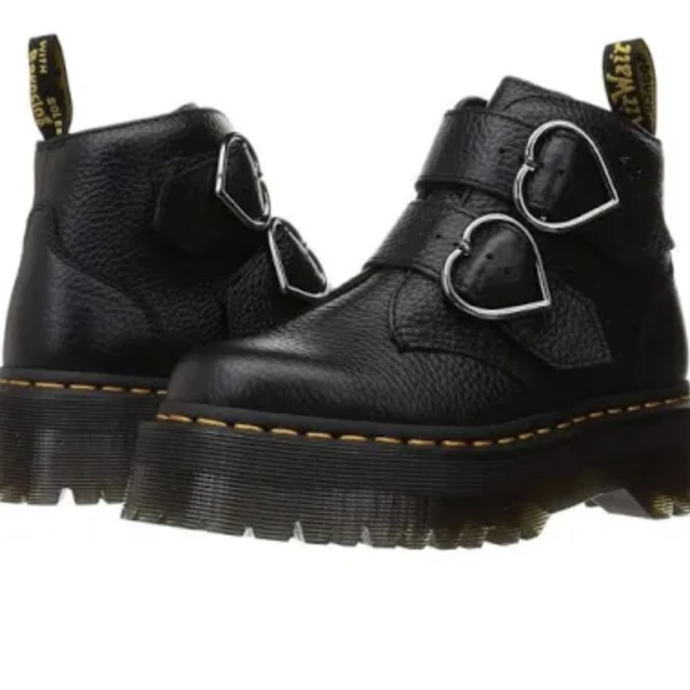 Dr. Martens Devon Heart Buckle Boot Size 7